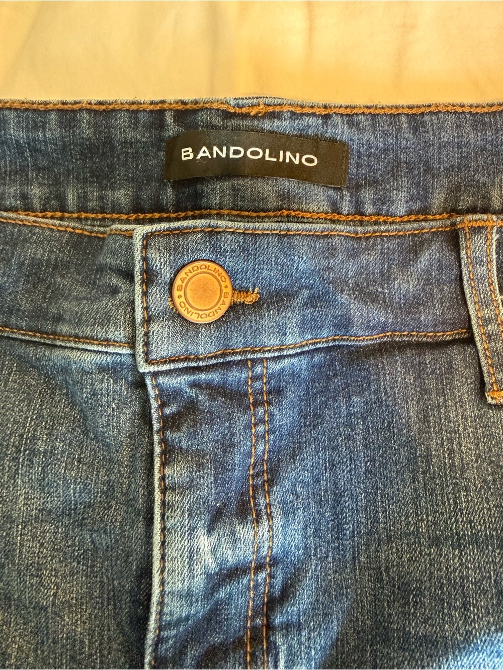 Bandolino Mandie Skinny Jeans in Dark Blue Denim Size 14 - Picture 3 of 13